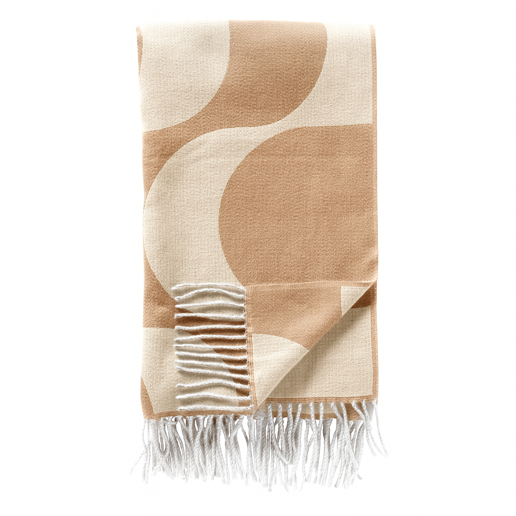 Plaid Swirl 140x180cm Irish Cream Gift