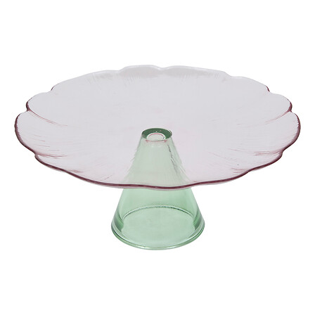 Fleur De Rose Cake Stand Diam 28 Cm Glass Gift