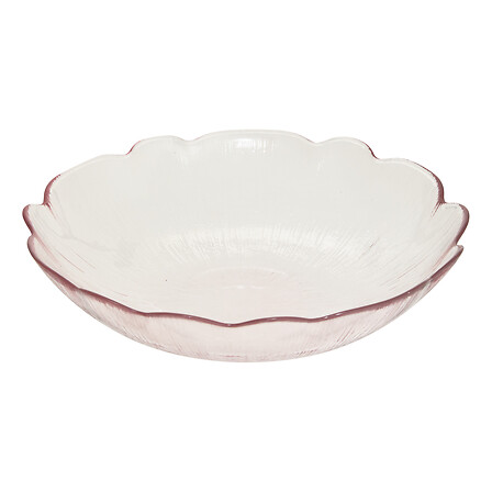 Fleur De Rose Salad Bowl Diam 26 Cm Glass Gift