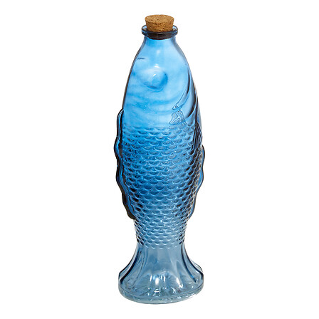 Fish-shaped Carafe Oceania 54 Cl Blue Glass Gift