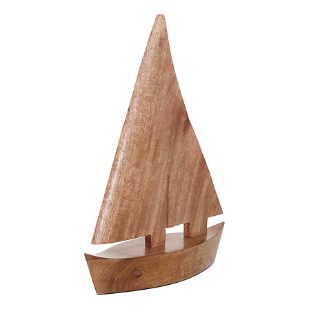 Decorative Boat OcÃ‰a Height 33 Cm Mango Wood Gift