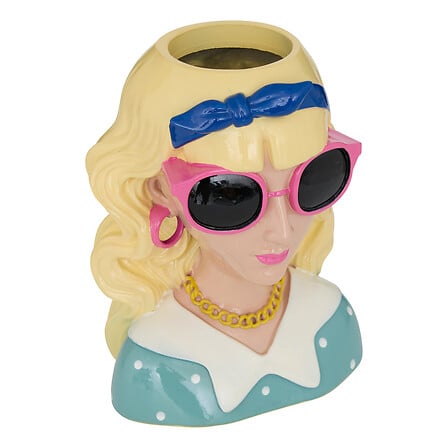 Woman Vase Della Pasta Height 22 Cm Assorted Resin Gift