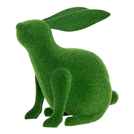 Outdoor Rabbit Decoration Grass Height 38 Cm Green Gift