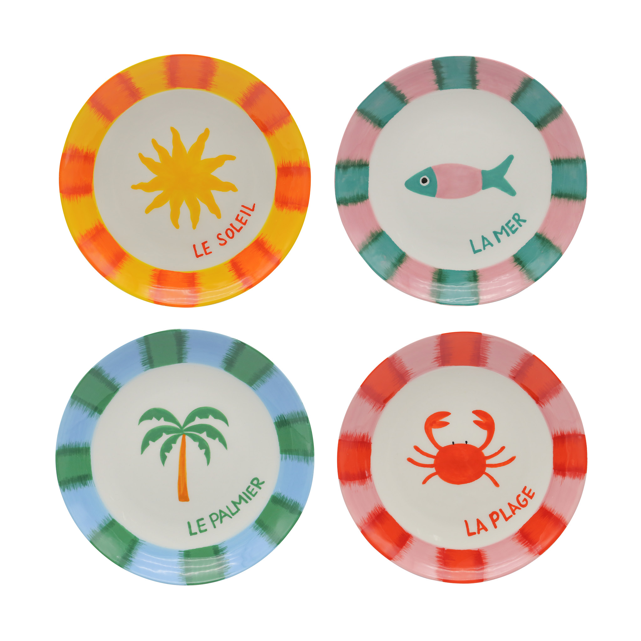 Dessert Plate Diego - Summer 4 Ass. Gift