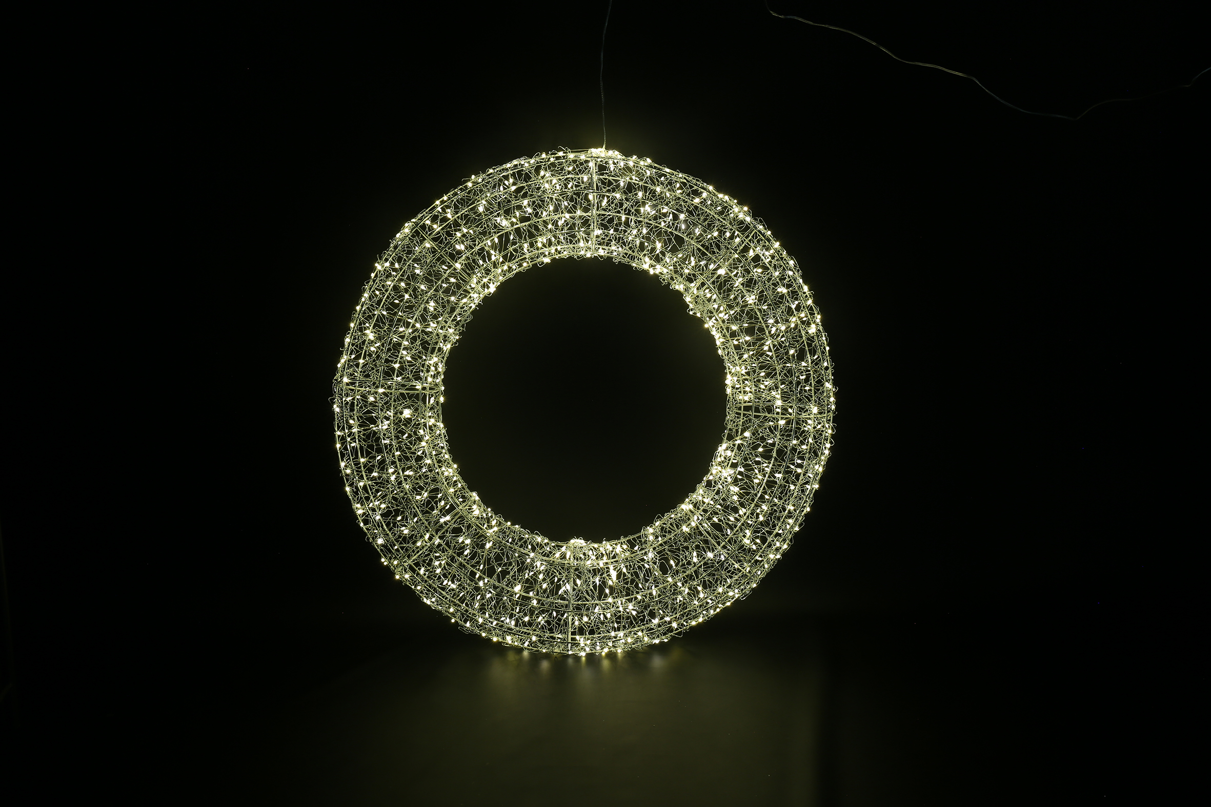 Christmas Wreath Led Rd Bling S Silver Gift