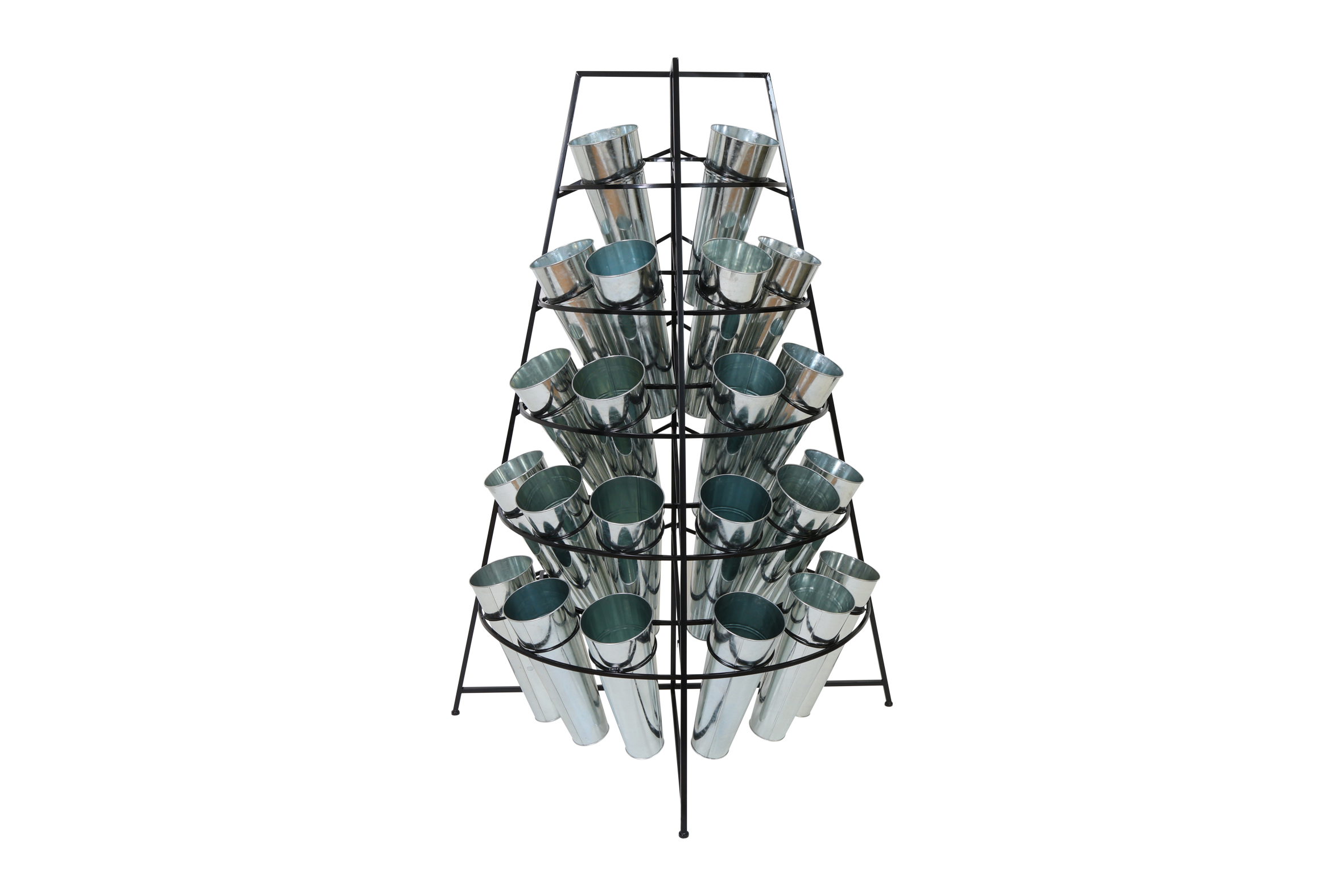 Flower Rack Half Round 22x Zinc Gift