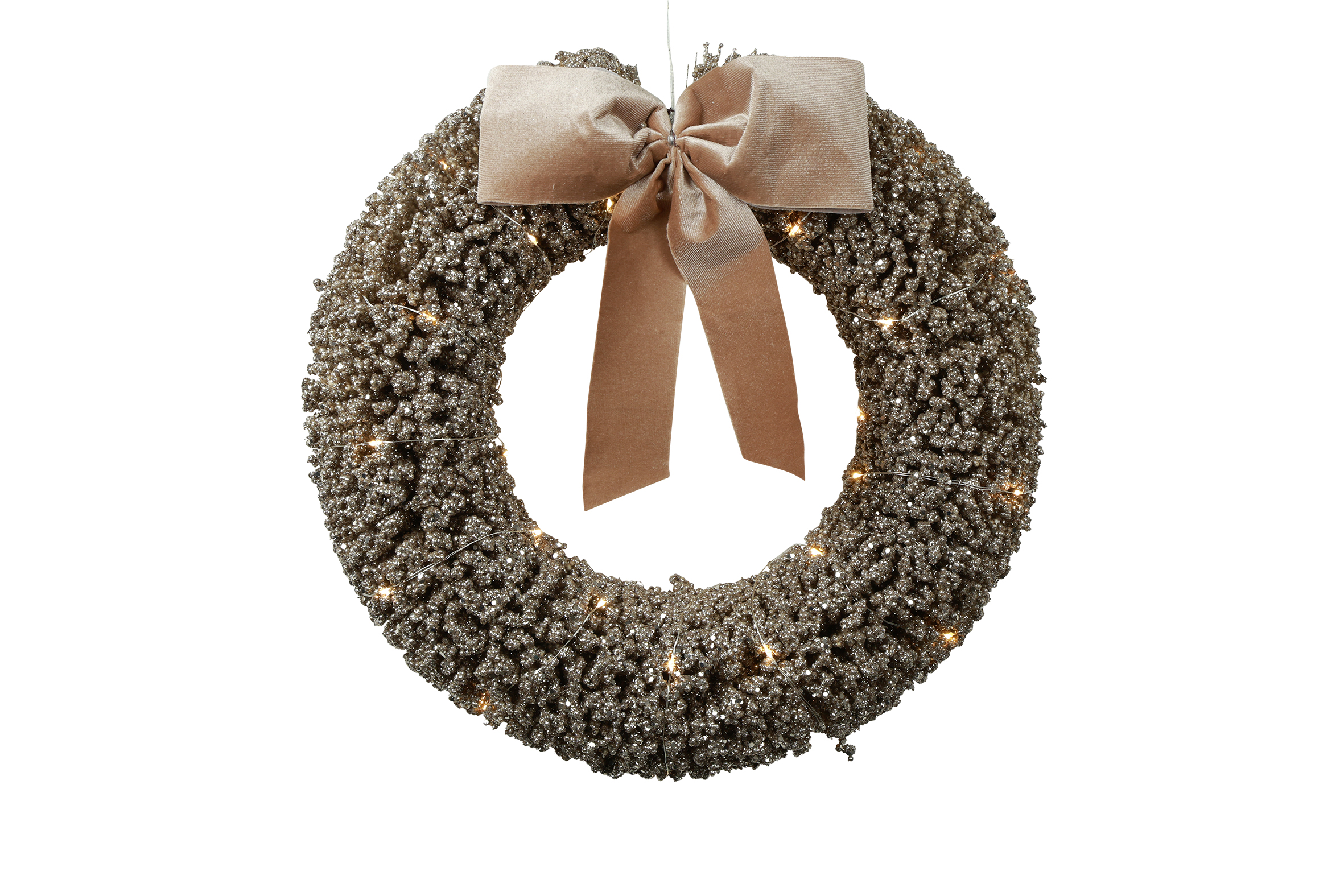 Christmas Lights Led Wreath Milly M Gold Gift