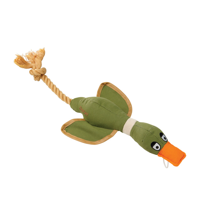 Hop Duck Canvas Thrower Dog Toy Khaki Large Gift