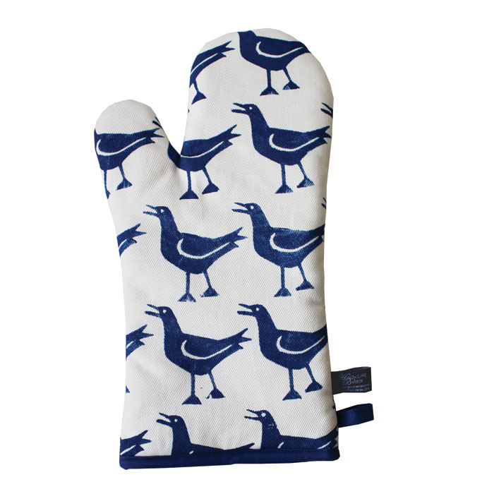 Blue Gull Oven Mitt Hinchcliffe And Barber Gift