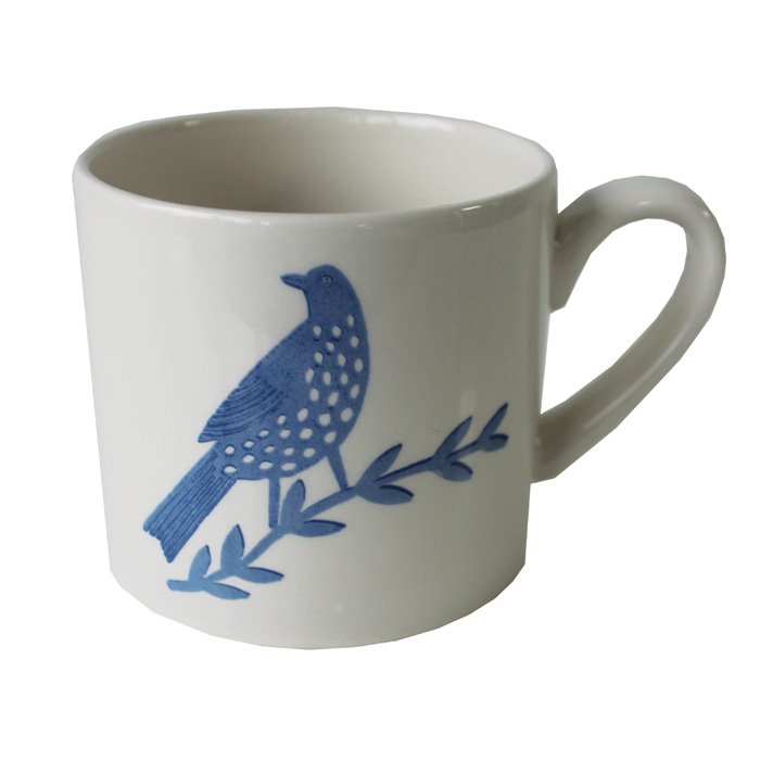 Songbird Blue Mug Single Bird Pack 6 Gift