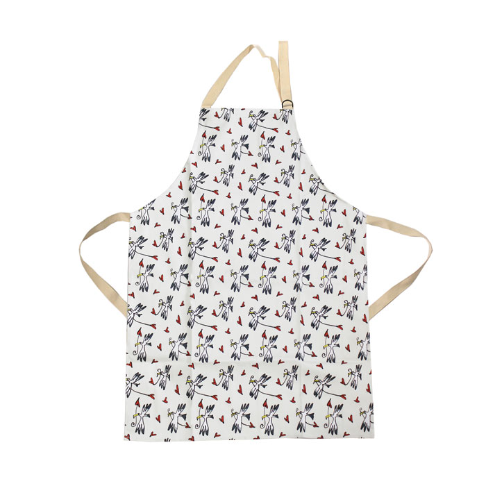 Gallery Thea Apron Gull & Heart Ivory Gift