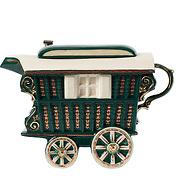 Teapot Romany Caravan Green Medium Gift