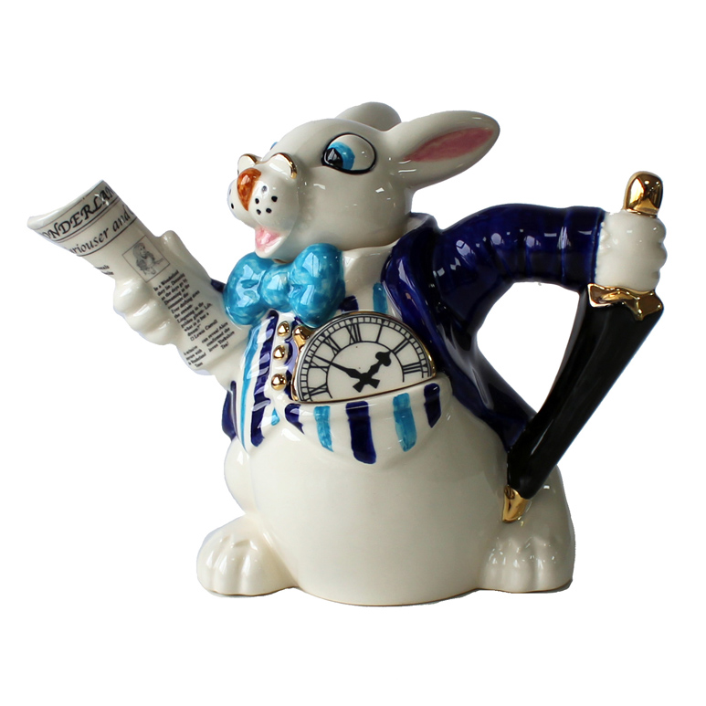 Teapot White Rabbit 2 Cup Gift
