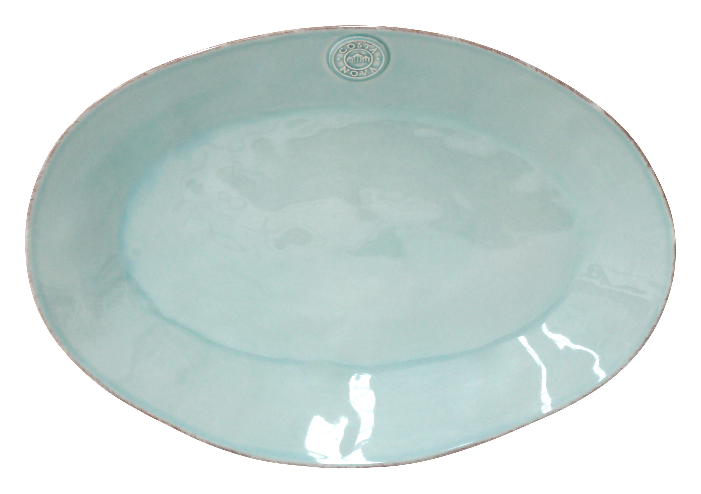Nova Turquoise Oval Platter Large 40cm Gift