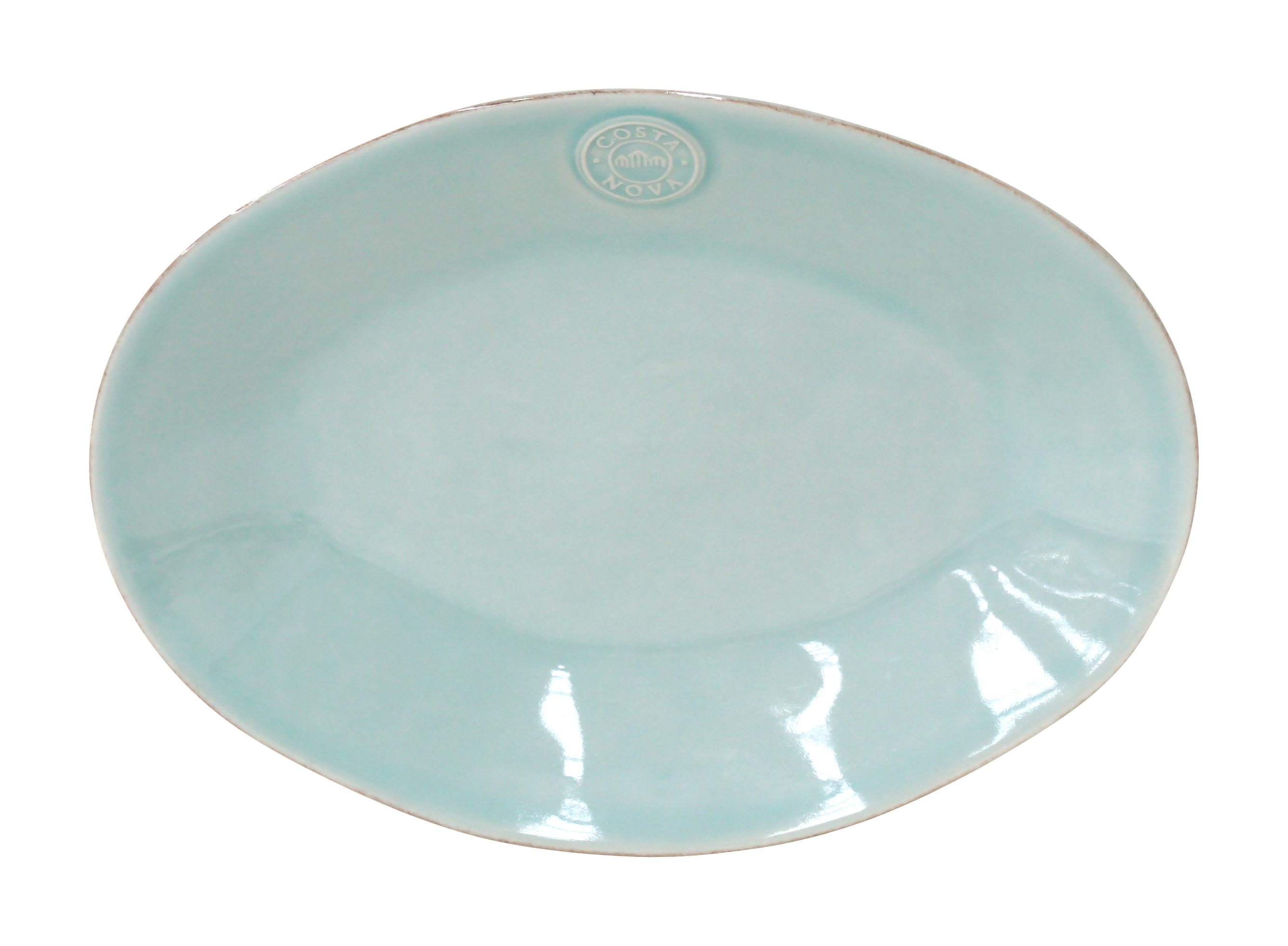 Nova Turquoise Oval Platter Medium 30cm Gift