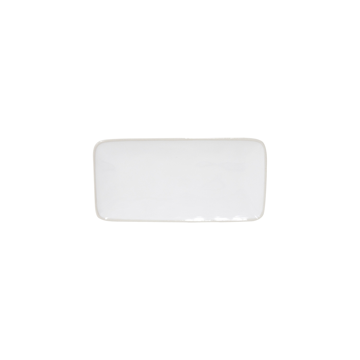 Beja White/cream Rect Tray Small 22cm Gift