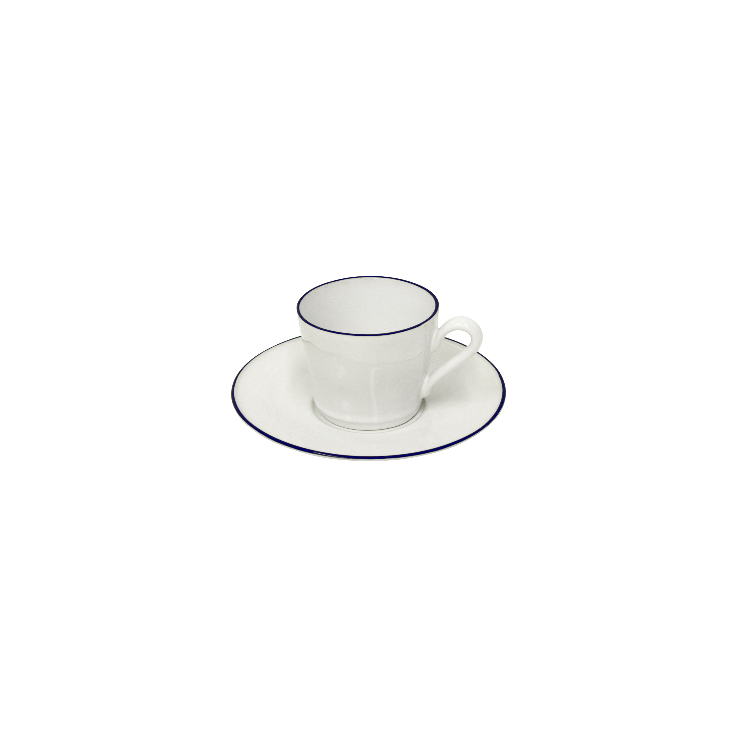 Beja White/blue Tea Cup & Saucer 0.18l Gift
