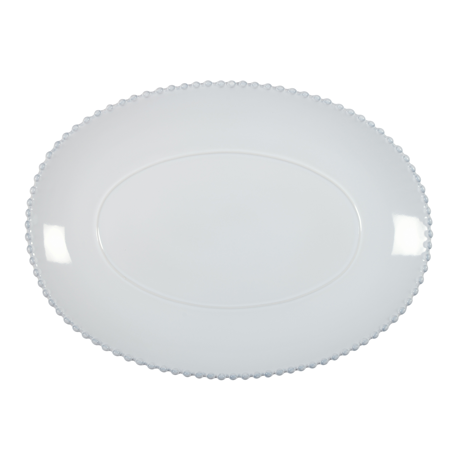 Pearl White Oval Platter Large 40cm Gift