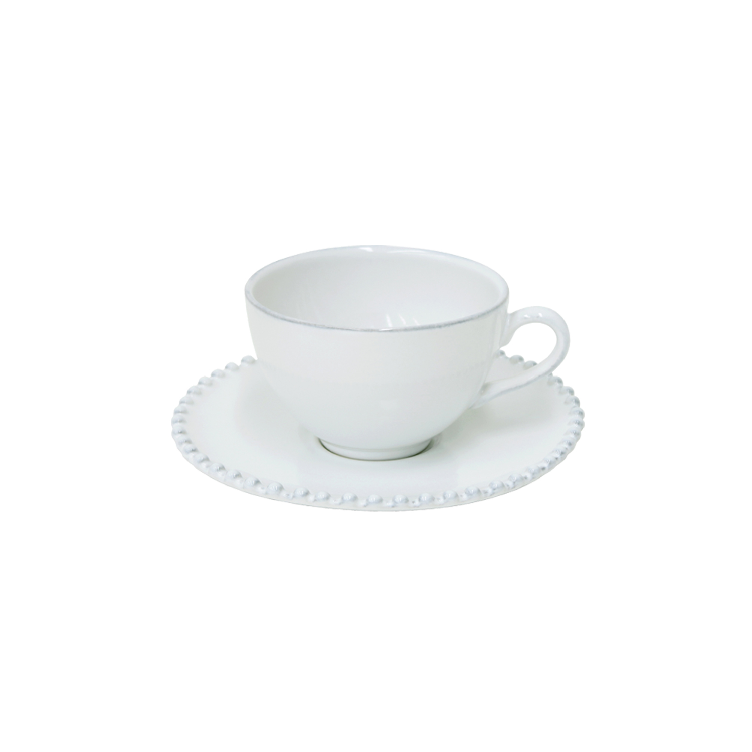 Pearl White Tea Cup & Saucer 0.25l Gift