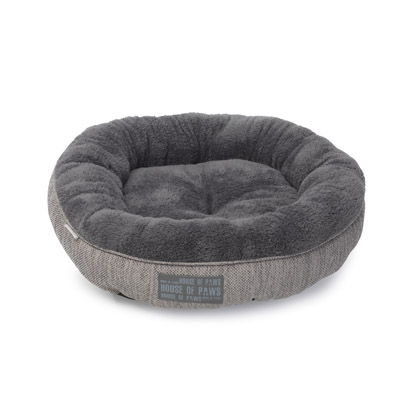 House Of Paws Grey Hessian Cat Bed One Size Gift