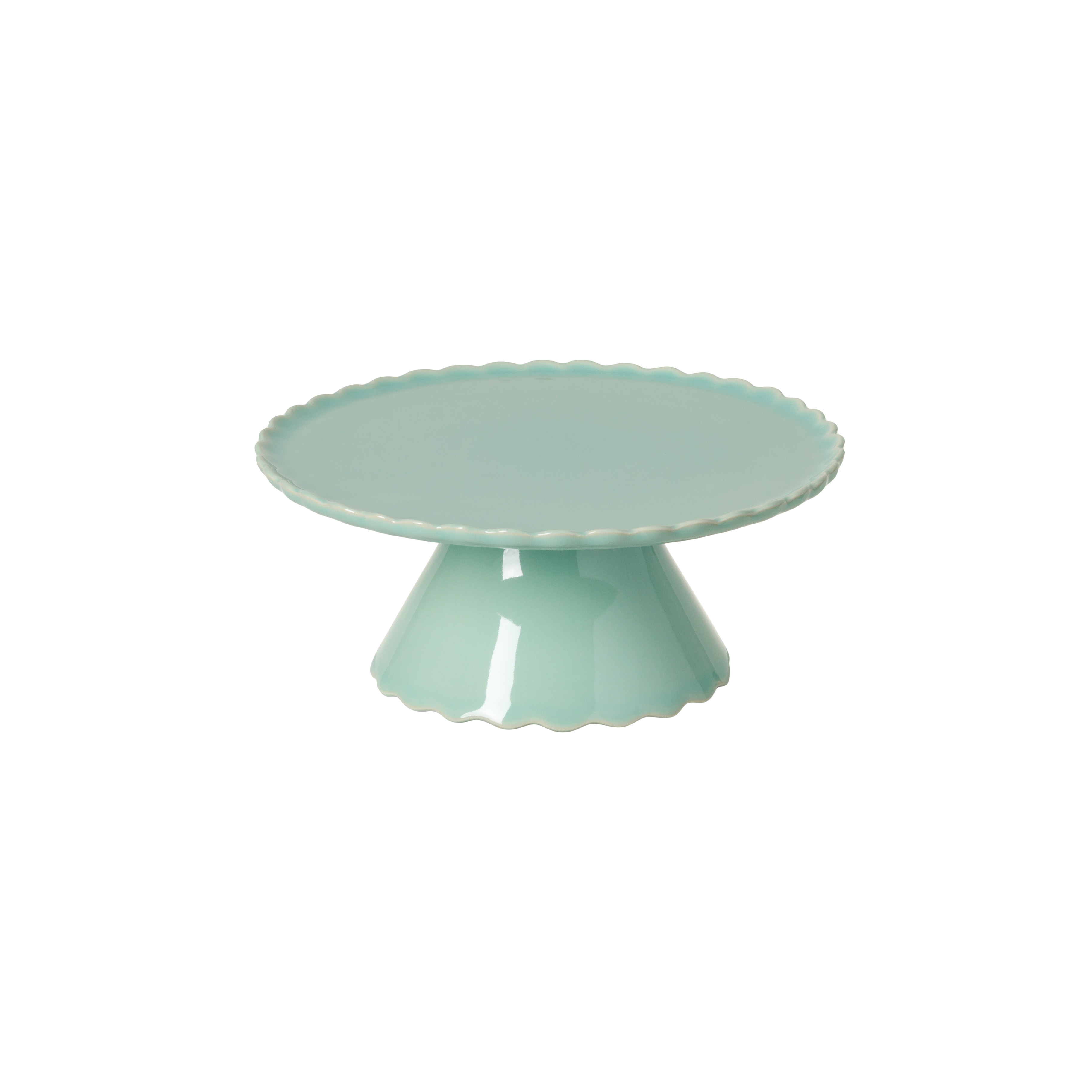 Forma Green Footed Plate Small 20.6cm Gift