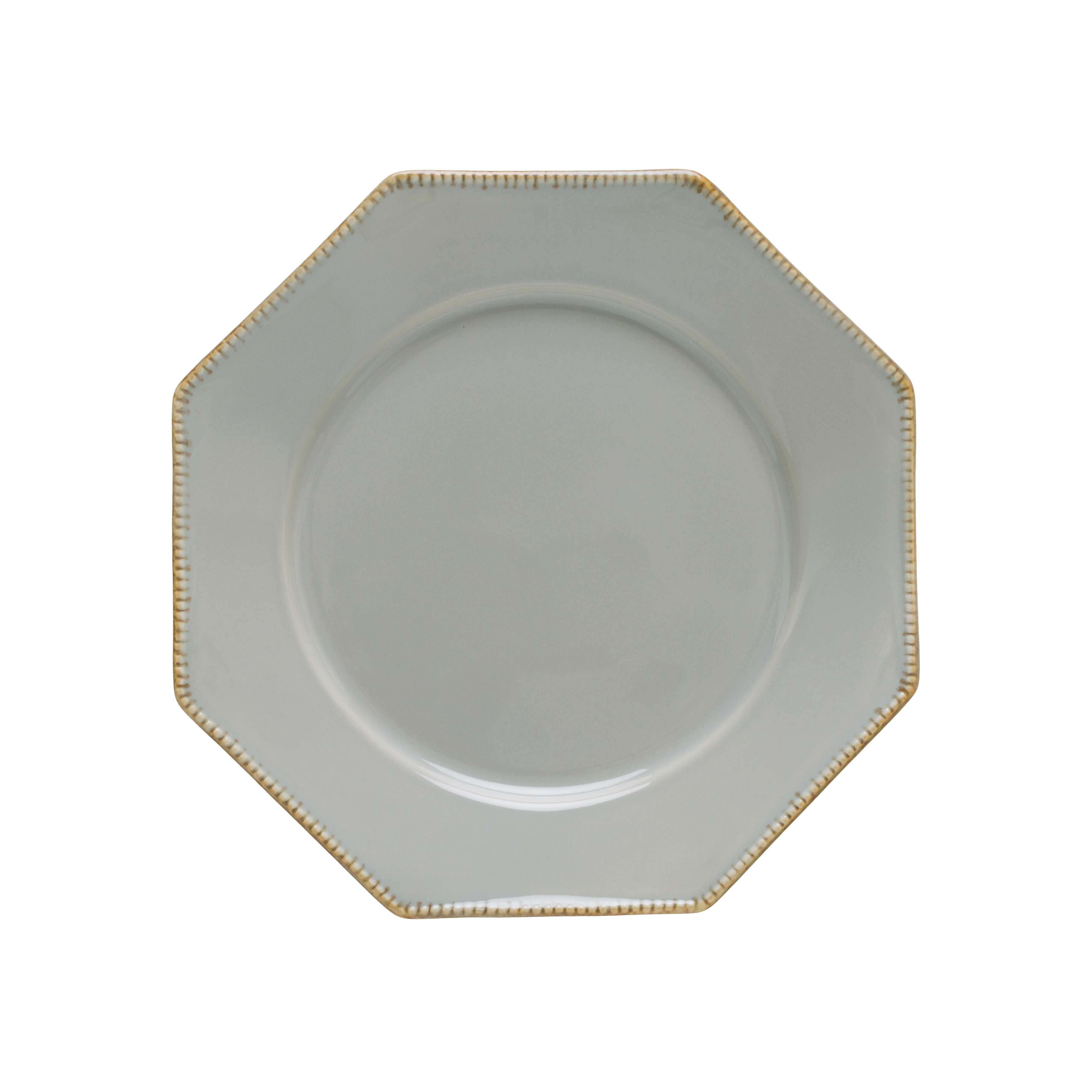 Luzia Ash Grey Octagonal Dinner Plate Gift