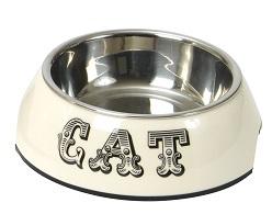 House Of Paws Cat Bowl Cream One Size Gift