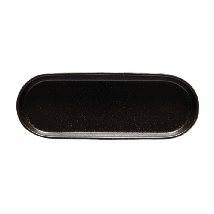Notos Latitude Black Oval Tray 25.1cm Gift