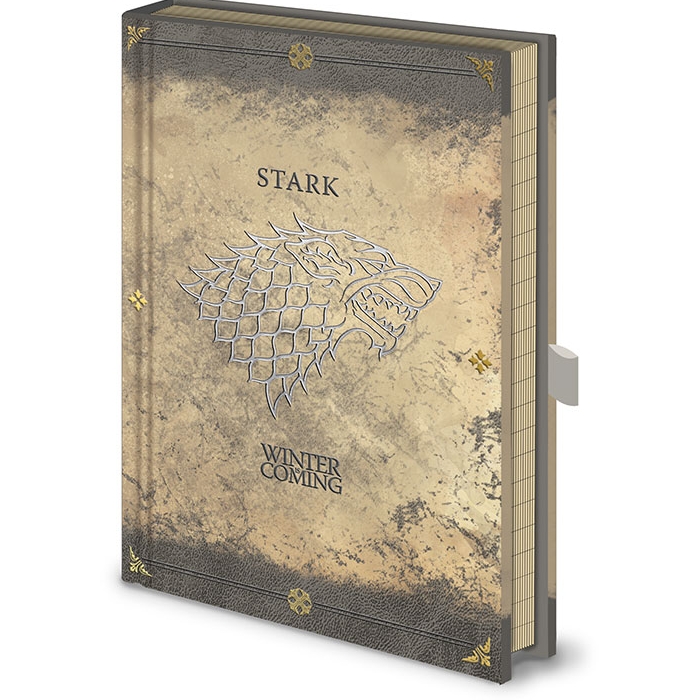 Game Of Thrones Premium A5 Notebook Stark Worn Gift