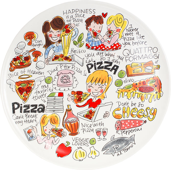 Blond Snack Pizza Plate 31 Cm Gift