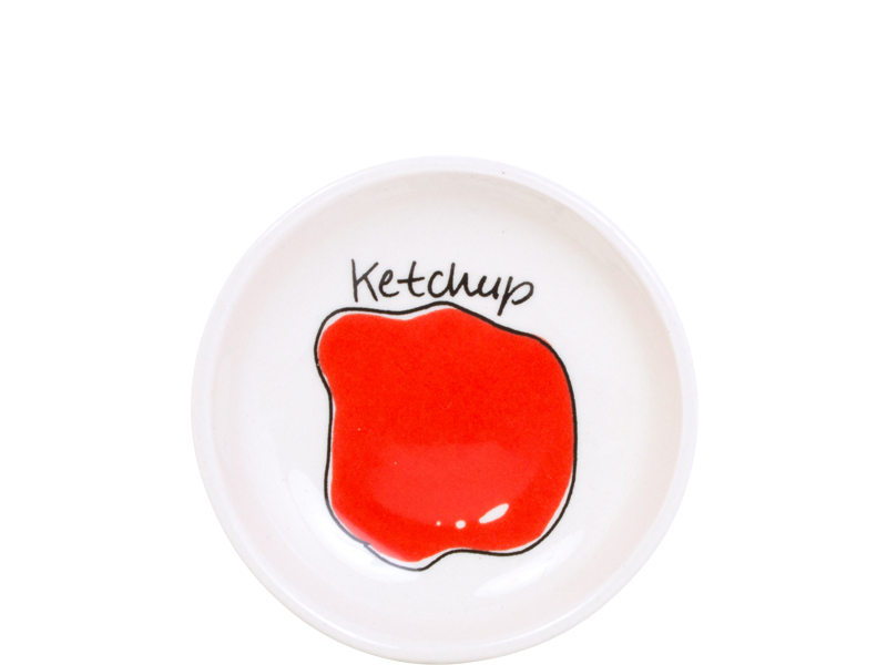 Blond Snack Sauce Dish 8 Cm Ketchup Gift