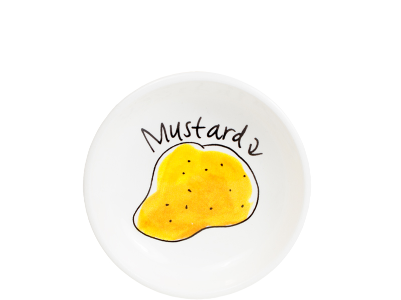 Blond Snack Bowl 8 Cm Mustard Gift