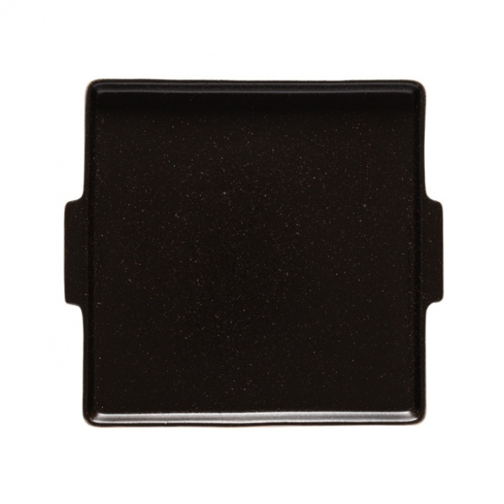 Notos Lattitude Black Square Plate/tray 22cm Gift