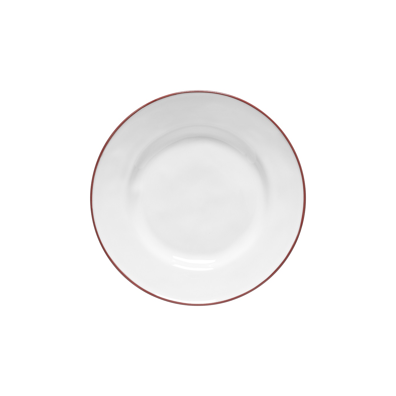 Beja White/red Salad Plate 23cm Gift