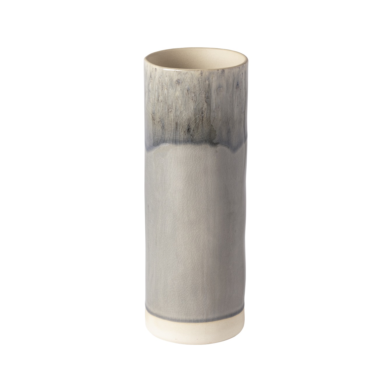 Madeira Grey Cylinder Vase 25cm Gift