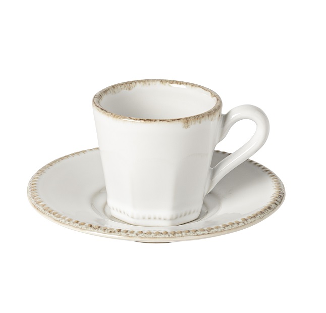 Luzia Cloud White Coffee Cup & Saucer 0.14l Gift