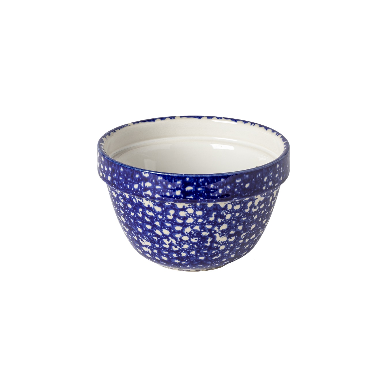 Abbey Blue/white Splatter Mixing Bowl 17cm 1.21l Gift