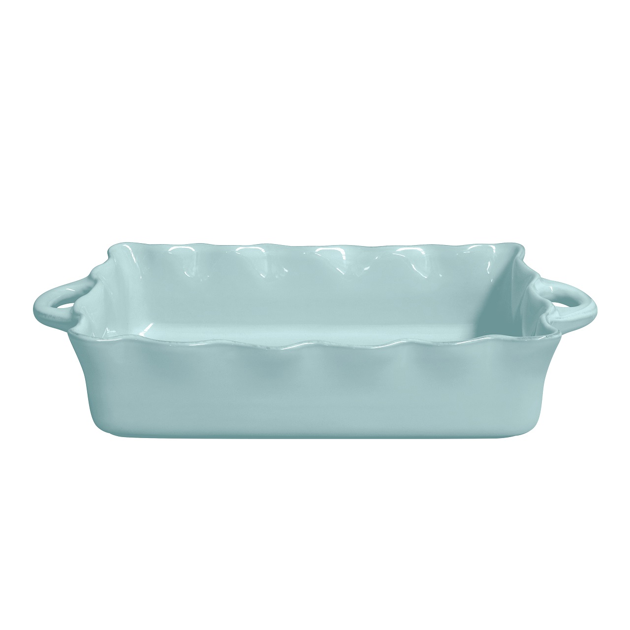 Cook & Host Turquoise Rect Baker With Handle 44cm Gift