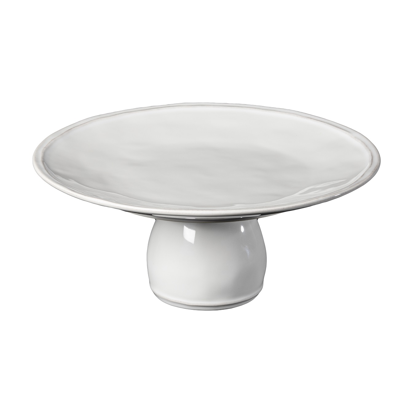 Fontana White Footed Plate 28cm Gift