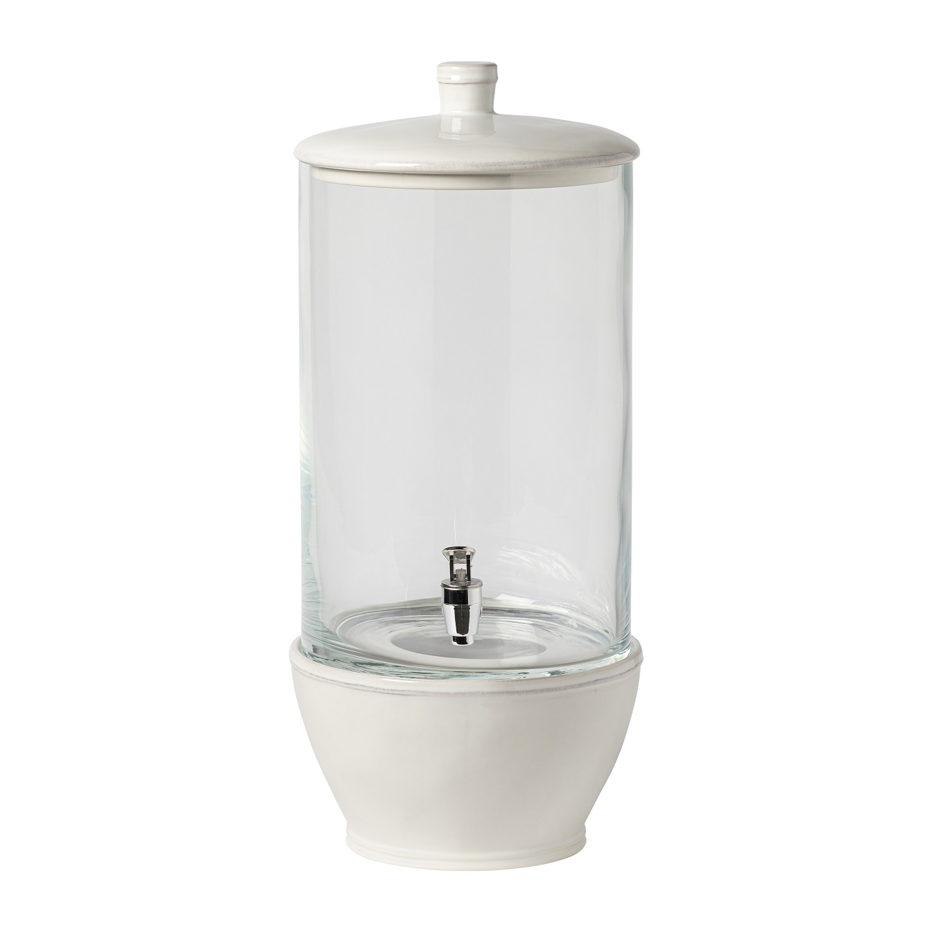 Fontana White Drink Dispenser 47cm With Stand Gift