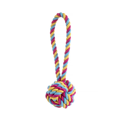 House Of Paws Rainbow Ball Rope Gift