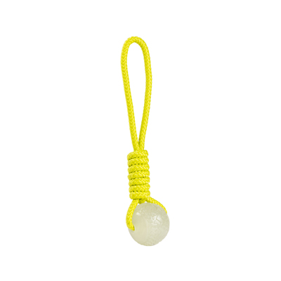 House Of Paws Lime Green Rope And Glow Ball Gift