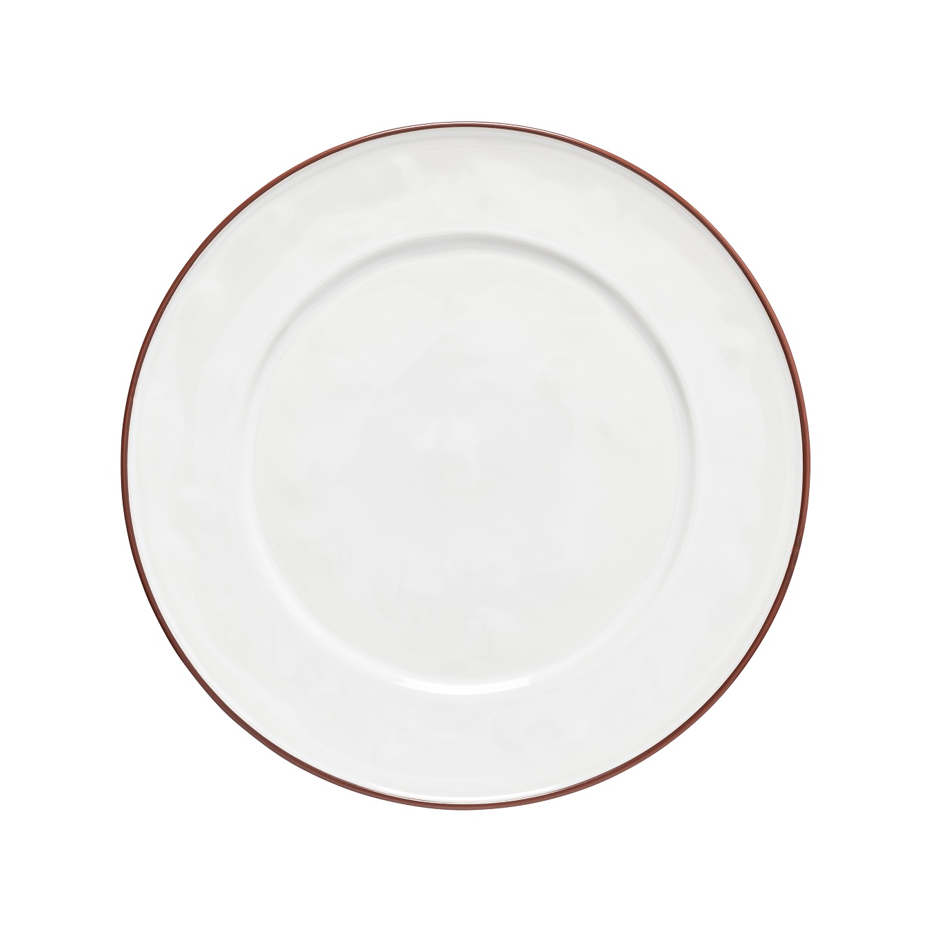 Beja White/red Charger Plate/platter 33cm Gift