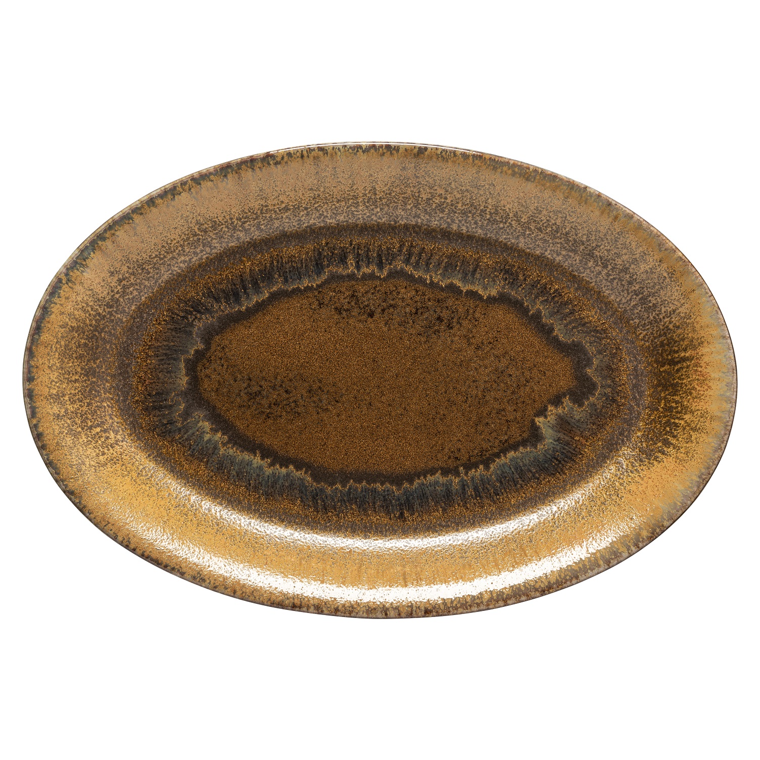 Poterie Mocha Latte Oval Platter 46cm Gift