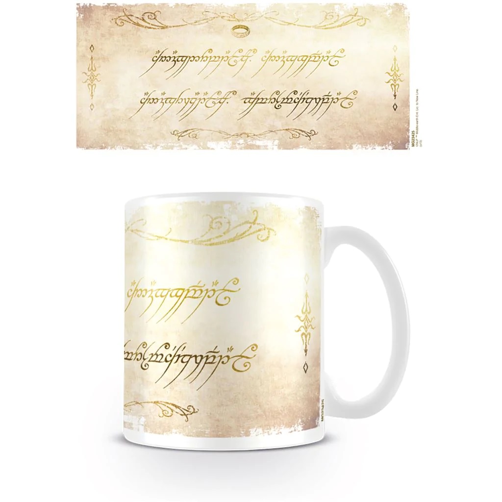 Lord Of The Rings Boxed Mug Ring Inscription Gift