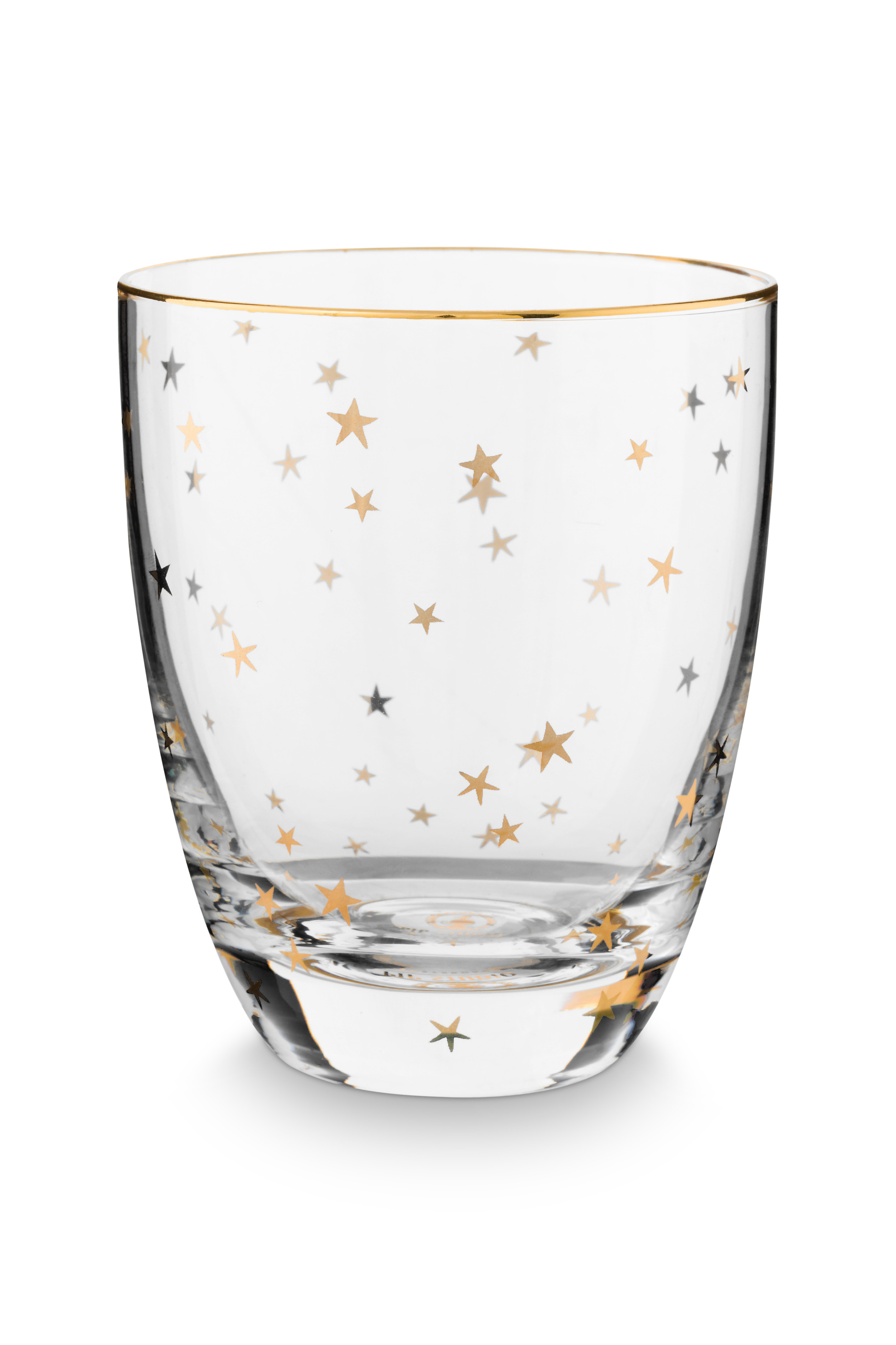 Water Glass Stars Gold 360ml Gift