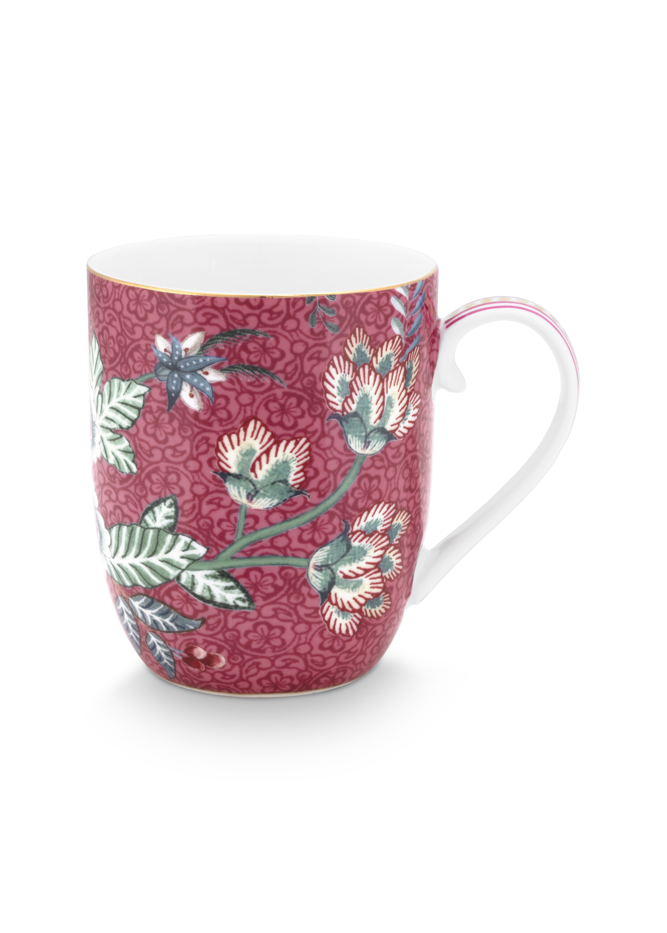 Mug Small Flower Festival Dark Pink 145ml Gift