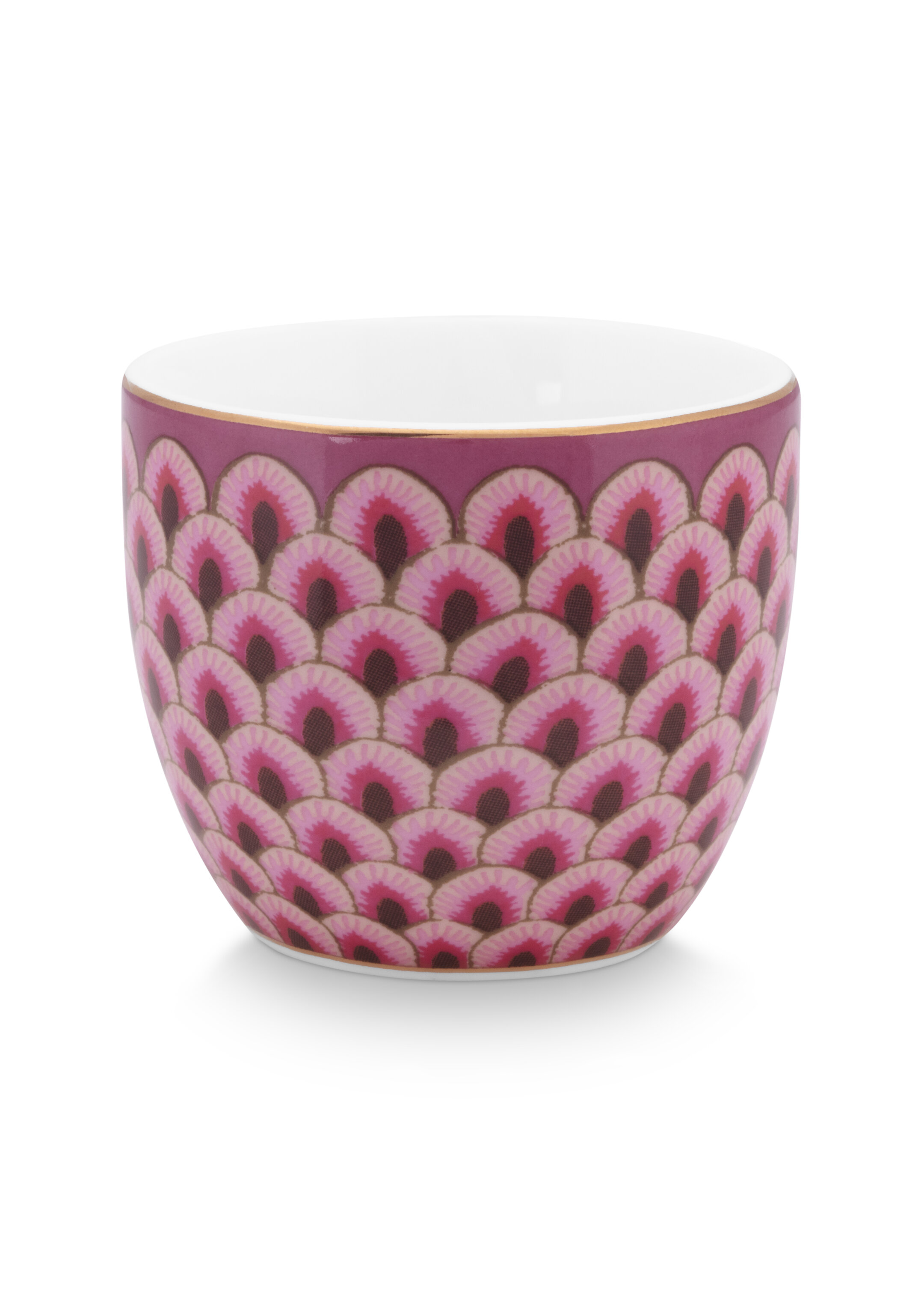Egg Cup Flower Festival Scallop Dark Pink Gift