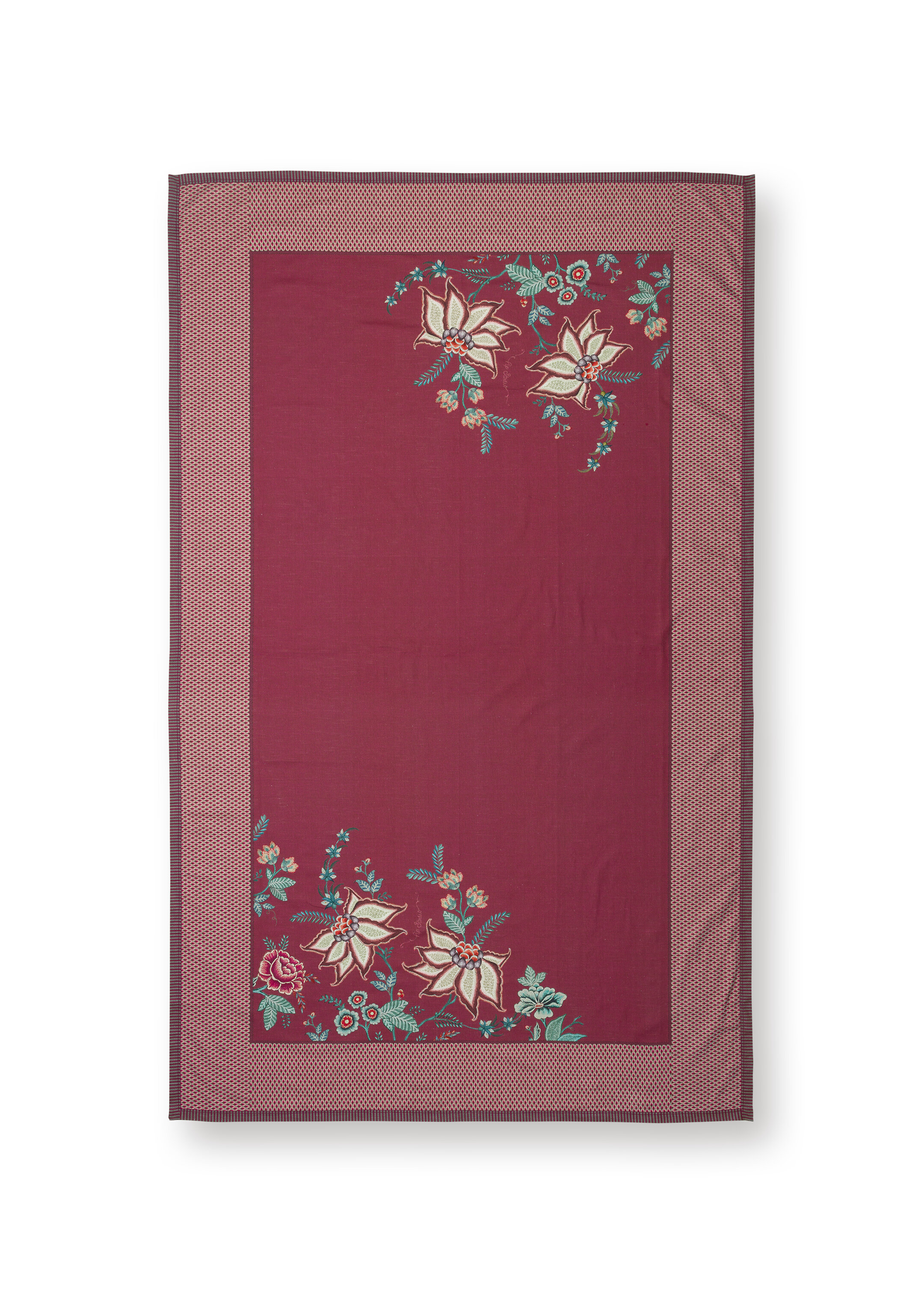 Table Cloth Flower Festival Dark Pink 150x250cm Gift