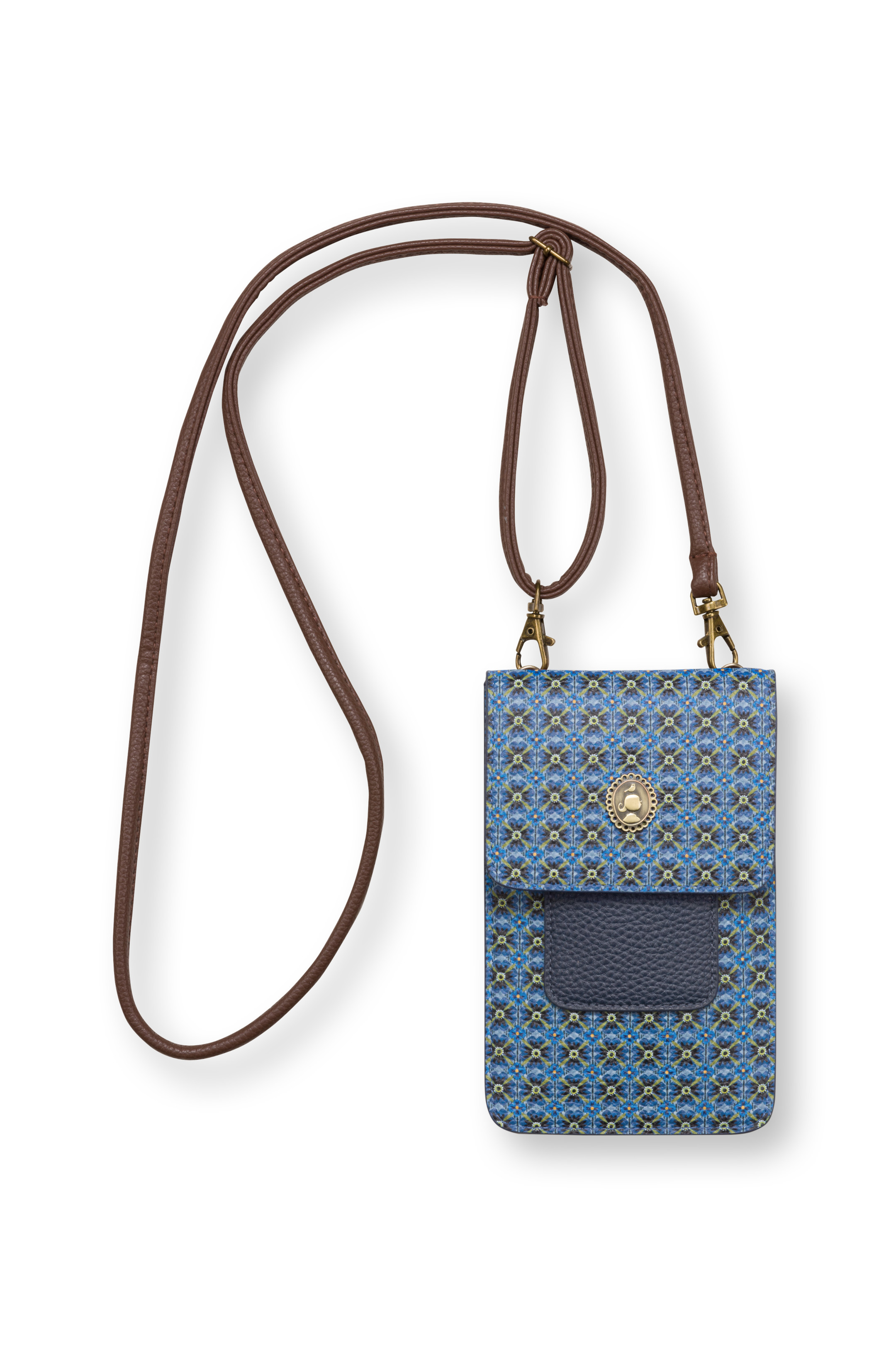Phone Bag Clover Blue 11x18x1cm Gift